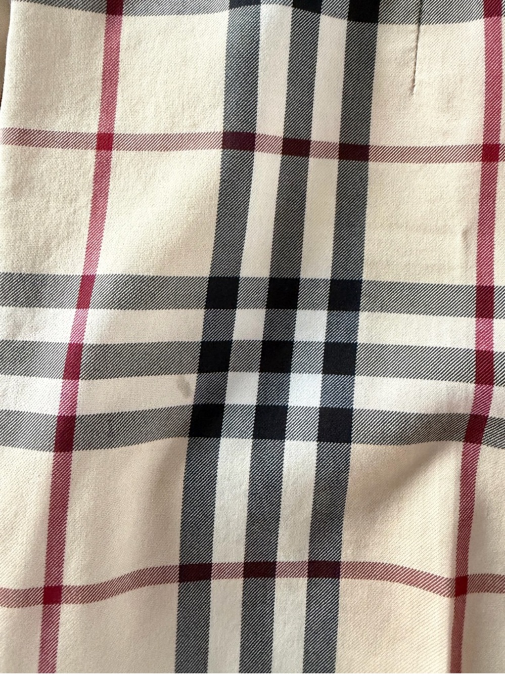 Vintage Burberry London Nova Check Sz 10 Women’s Cotton Trousers Made in France - Picture 8 of 12